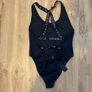 Kendall Kylie black bodysuit